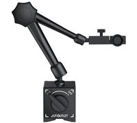 AUTOUTLET Comparateur avec base magnétique traction maximale 176livres,80kg | pour indicateur de cadran numérique, , support universel du comparateur, bras réglable, interrupteur marche/arrêt, couleur