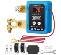 AUTOUTLET Coupe Circuit Batterie 12V Coupe Batterie 240A, Interrupteur D'arrêt Automatique Avec 2 Télécommandes