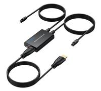 AUTOUTLET Extracteur Audio Optique Double HDMI EARC/ARC, 192 KHz Convertisseur Audio EARC 1 Entrée/2 Sorties, Prend En Charge Simultanément Une Barre De Son Et Un Casque Sans Fil
