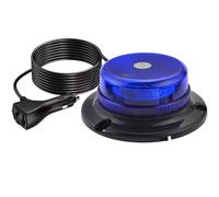 AUTOUTLET Gyrophare à 36 LED, 12/24 V, bleu, gyrophare d'avertissement LED, avec aimant, 9 modes, câble de 5 m, E57 Mark & étanche IP65, feu d'avertissement pour voiture, camion, tracteur
