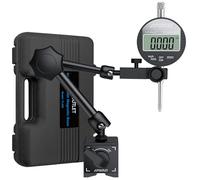 AUTOUTLET Mesure numérique et base magnétique avec pince centrale, 25 cm, force de traction maximale de 60 kg, bouton de mesure 0-25,4 mm/1" / Conversion métrique, support de montre de mesure