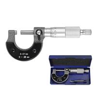 AUTOUTLET Micromètre Extérieur 0-25 mm Graduations 0,01 mm Pied à Coulisse Externe Métrique avec Clé de Réglage Zéro