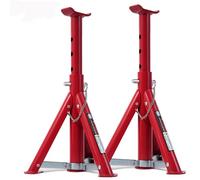 AUTOXBERT Lot de 2 chandelles d'essieu réglables en hauteur 3 tonnes Support pliable avec 277-365 mm Rouge
