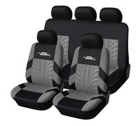 AUTOYOUTH Housse de Siège de Voiture Universelles Traces de Pneus Housses de Siège Auto - Accessoire de Siège Auto - Gris