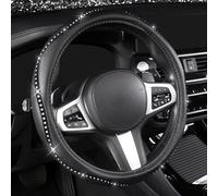 AUTOYOUTH Housse de Volant en Cristal clouté de Strass pour Voiture, VUS, Camion, très résistante, antidérapante, Excellente Prise en Main, Taille Standard, 38,1 cm