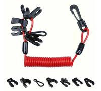 AUTOZOCO Interrupteur d'arrêt du moteur du bateau avec clip, coupe-courant e sécurité du bateau au, 7 clés