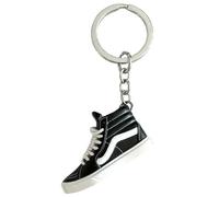 AUTOZOCO Porte-clés Sneaker Style Urbain - Mini Chaussure de Sport Haute, Compatible avec Vans - Noir