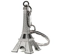AUTOZOCO Porte-clés Tour Eiffel en Métal - Miniature Souvenir de Paris France, Charm Décoratif, Longueur 5 cm