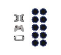 Autre accessoire gaming 10 PCS Gamepad Silicone Bouton Lumineux Capuchon A Bascule Pour PS/Xbox Noir Bleu Clair