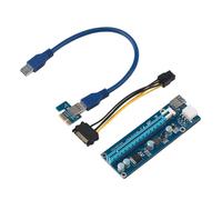 Autre Adaptateur d'extension de carte graphique PCI-E Express 1x à 16x, 60cm, Super stable, VER006, pour Machine d'extraction de Bitcoin BTC Nipseyteko