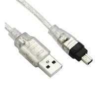 Autre Câble USB mâle vers Firewire IEEE 1394, 4 broches, adaptateur iLink mâle, câble firewire 1394 pour SONY DCR-TRV75E DV Nipseyteko