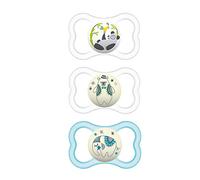 Autre (Casques et écouteurs) Mam Air Night & Day 安抚奶嘴 6 个月以上 亲肤软硅胶 (1 只日间& 2 只夜间夜光)