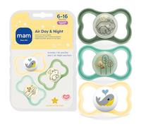 Autre (Casques et écouteurs) Mam Air Night & Day 安抚奶嘴 6 个月以上 亲肤软硅胶 （1 只日间& 2 只夜间夜光）