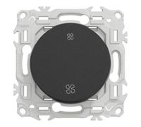 Schneider Electric Interrupteur/Poussoir Odace – 3 positions à levier – Noir mat