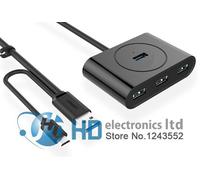 Autre HUB USB 3.0 ultra rapide avec 4 Ports Micro USB 2.0 OTG, Design Compact pour votre Microsoft Surface, ultrabook et Mac Book Nipseyteko