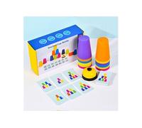 Autre jeux éducatifs et électroniques Couleurs mélangées Quick Stack Cups Speed ??Training Sports Stacking Cups