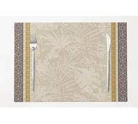 Autrefois 6 Sets de Table Jacquard enduits Anti-Tache Brava Lin 35 x 50 cm