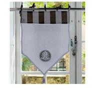 Autrefois Brise bise et Enrouleur 60 x 90 cm Majestic, Lin brodé, Voilage Broderie, Style Charme, Petit Rideau Fin