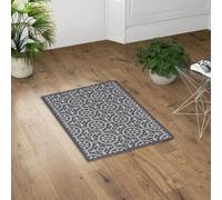 Autrefois Epsilon Tapis imprimé Full gris Foncé Odéon 60*90cm - Paillasson d'entrée d'intérieur antidérapant et infroissable