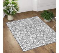 Autrefois Epsilon Tapis imprimé Gris Clair Odéon 130 * 180cm - Paillasson d'entrée d'intérieur antidérapant et Infroissable - Lavable en Machine - Tapis pour Salon, Chambre, Couloir, Cuisine et Porte
