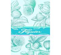 Autrefois Torchon de Cuisine Jacquard Bleu Ciel 48 x 70 cm, 100% Coton, Absorbant, Thème Fruit, Motifs figues