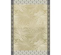 Autrefois Torchon de Cuisine Jacquard Jaune Or 48 * 70 cm, 100% Coton, Absorbant, Thème Nature, Motif Feuille, Splendid