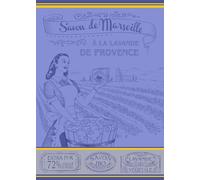 Autrefois Torchon Imprimé Jacquard Bleu 48 * 70cm, Thème Savon de Marseille, Savon Bleu