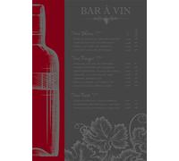 Autrefois Torchon Imprimé Jacquard Rouge, 48 * 70 cm, Thème Vin, Bar à Vin Rouge