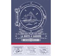 Autrefois Torchon Jacquard Bleu foncé 48x70 cm, Thème Mer, Sardine Bleu
