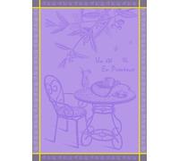 Autrefois Torchon Jacquard Parme 48x70cm, Thème Provence, Eté en Provence