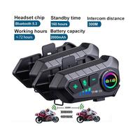 Autrement PRUMYA Intercom moto duo sans fil 300 m - assistant vocal IPX6 autonomie 30 h