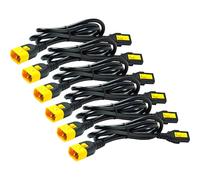 APC Kit de câbles d'alimentation AP8706S-WW, 6 unités, verrouillage, C13 à C14, 1,8 m