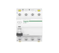 Schneider A9Z21463 Disjoncteur différentiel iID, 4P, 63A, 30mA Type A Blanc