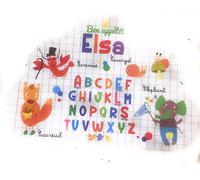 AUTRES Lire et dire - Set de Table prénom Forme Nuage- Elsa- (Recto & Verso) - Bon appétit - Dessins Animaux - 29x41 cm