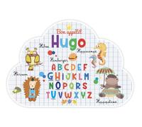 AUTRES Lire et dire - Set de Table prénom Forme Nuage- Hugo- (Recto & Verso) - Bon appétit - Dessins Animaux - 29x41 cm