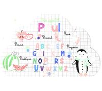 AUTRES Lire et dire - Set de Table prénom Forme Nuage- Paul- (Recto & Verso) - Bon appétit - Dessins Animaux - 29x41 cm