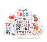 AUTRES Lire et dire - Set de Table prénom Forme Nuage- Tiago- (Recto & Verso) - Bon appétit - Dessins Animaux - 29x41 cm