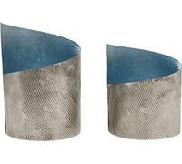 Autres marques Porte-lampions 2 pièces Bleu savy/métal