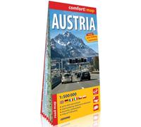 Comfort Map - Carte routière plastifiée Autriche 1:500 000 Grand format