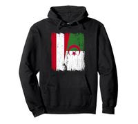 Autriche Algérie Demi Drapeau Autrichien Patrimoine algérien Sweat à Capuche