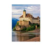 Autriche: château de Schönbühel sur Un Rocher au Bord du Danube，Jigsaw Puzzles Puzzle, 1000 Pièces en Papier Adultes Puzzles, Enfants Cerveau IQ Développement Cadeau（50x70cm）-N44