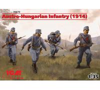 Autriche-Hongrie Infantry (1914) (4 Figurines) 1:3 5 Plastique Model Kit Icm