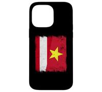 Autriche Vietnam Demi Drapeau Autriche Vietnamienne Histoire Coque pour iPhone 14 Pro Max