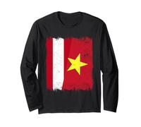 Autriche Vietnam Demi Drapeau Autriche Vietnamienne Histoire Manche Longue