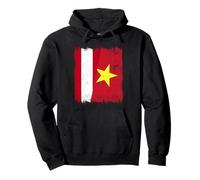 Autriche Vietnam Demi Drapeau Autriche Vietnamienne Histoire Sweat à Capuche