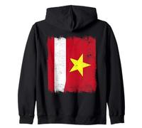Autriche Vietnam Demi Drapeau Autriche Vietnamienne Histoire Sweat à Capuche