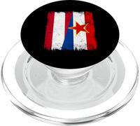 Autriche Yougoslavie Demi Drapeau Autriche Yougoslavie Patrimoine yougoslave PopSockets PopGrip pour MagSafe