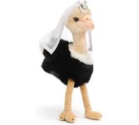 Autruche Avec Voile De Mariée-28 Cm (Hauteur)-Oiseau-Peluche,Doudou