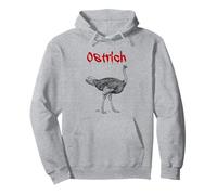 Autruche (Graphique d'illustration Minimaliste) Sweat à Capuche