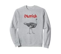 Autruche (Graphique d'illustration Minimaliste) Sweatshirt